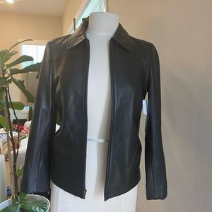 HUGO BOSS women’s leather jacket size 4